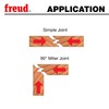 Freud 99-035: 2-11/64" (Dia.) Lock Miter Bit with 1/2" Shank
