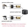 Pressure Washer Adapter Kit, 3/8 in Quick-Connect x M22-14mm Connections,
