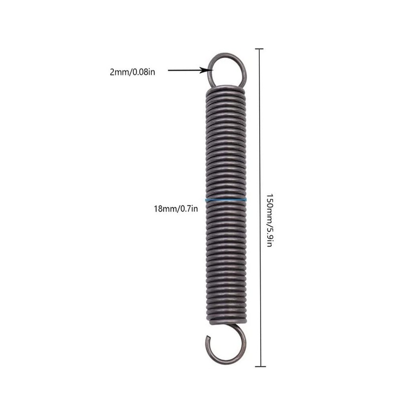 BDHI 2pcs 150mm Extended Compressed Spring Tension Compressed Spring Small