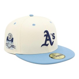 New Era Cap 59FIFTY ONSPOTZ Exclusive 59 Fifty 2-Tone Color Chrome Sky Blue Side Patch MLB