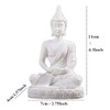 HYFAN Mini Sandstone Buddha Yoga Meditation Statue Harmonious Figurine Collectible