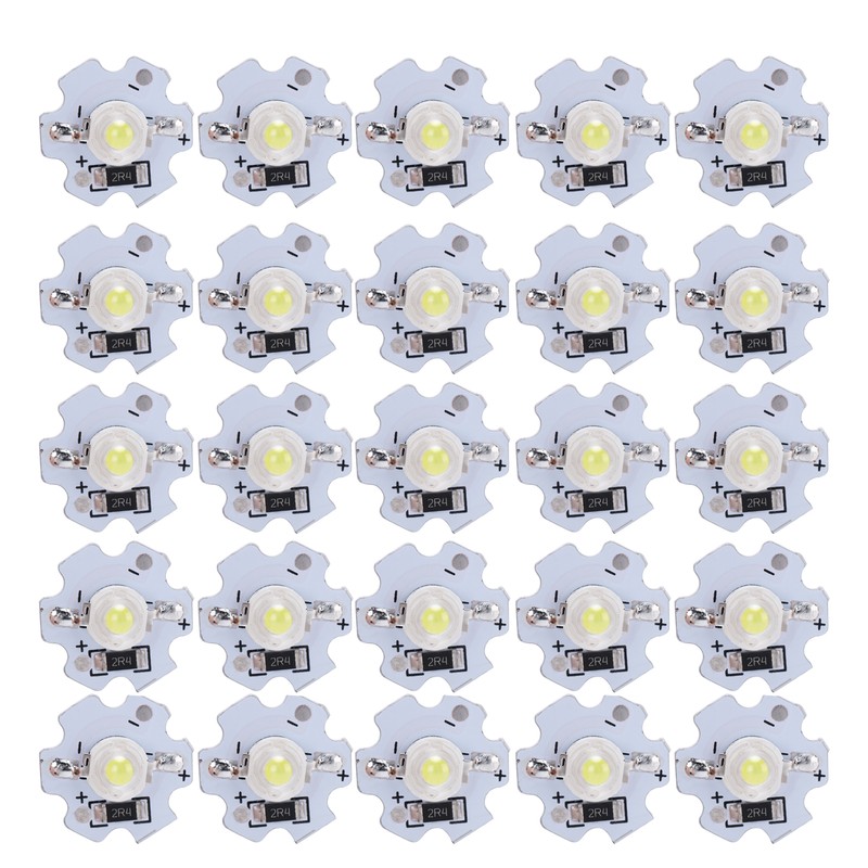 25Pcs 5V LED Chips 200LM 3W High Power LED Lamp