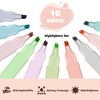 Piochoo Bible Highlighters,10Pcs Chisel Tip Aesthetic Markers,Pastel Highlighters for Journaling