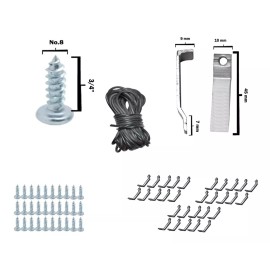 FRP Kit 30 Pijas, Retenedores Y Vinil Para Mosquitero