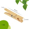 Wooden Clothes Pegs A00148025 Natural Birch Wood 84 mm Pack