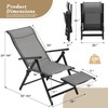 Athena Collection Zero Gravity Outdoor Lounge Chair Recliner Set of