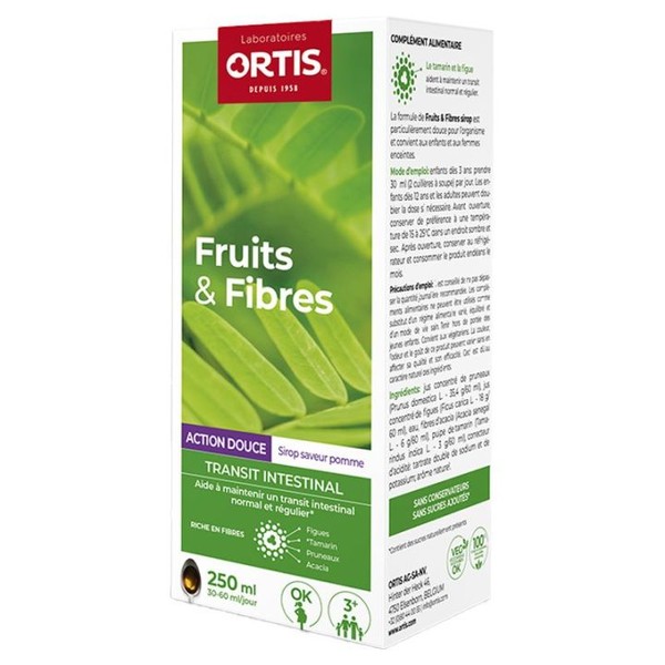 Ortis Fruits & Fibres Action Douce Sirop 250 ml