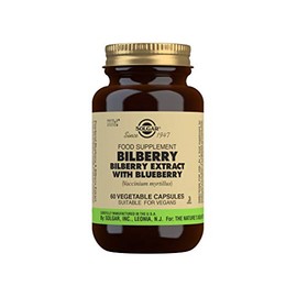 Solgar Bilberry Berry Extract with Blueberry Vegetable Capsules - Pack of 60 - Antioxidant - Supporting Daily Wellbeing -Vegan and Gluten Free