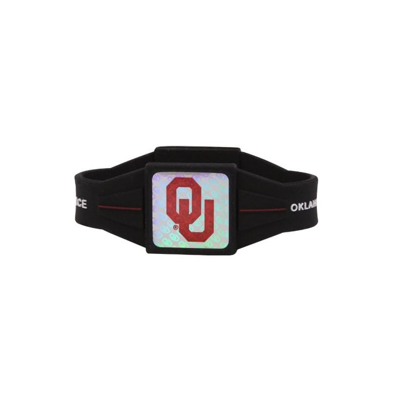 Oklahoma Sooners Black Power Force Silicone Wristband