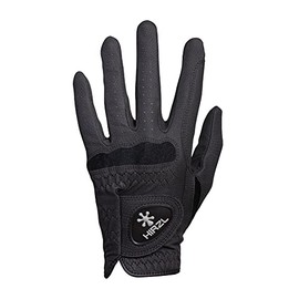 HIRZL Basic Equestrian Unisex Riding Gloves (7, Black)