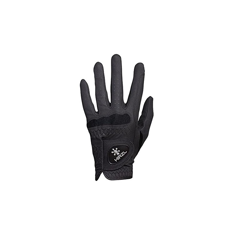 HIRZL Basic Equestrian Unisex Riding Gloves (7, Black)