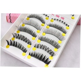 Healeved 30pairs Natural Curly Mixed Style False Eyelashes Handmade Upper and Lower Lashes for Daily Use Comfortable Wear and Various Looks