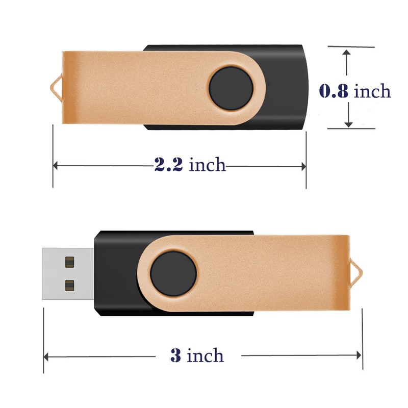 EASTBULL 16 GB USB 2.0 Flash Drive Memory Stick Pack