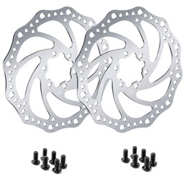 Newgoal 160 mm 2 pieces bicycle brake discs with 12 screws, mountain bike brake disc, suitable for most bicycles, road bikes, mountain bikes