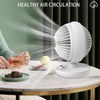 SYBOYEGE Fan for Bedroom,Desk Fan with USB Charging & 5600mAh