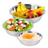 Importeek 3pz Bowl Tazon Acero Inoxidable Ensaladera Mezclar Cocina