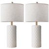Cerriva 23" Ceramic Table Lamp Set of 2, 3-Way Dimmable