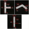 Hose Fittings, 0.3 inch (8 mm) Set, 12 Pieces (Straight