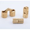 10mm Hidden Brass Barrel Hinges 180 Degree Opening Angle Cabinet