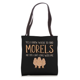 Mushroom Hunting Morel Mushroom Tote Bag