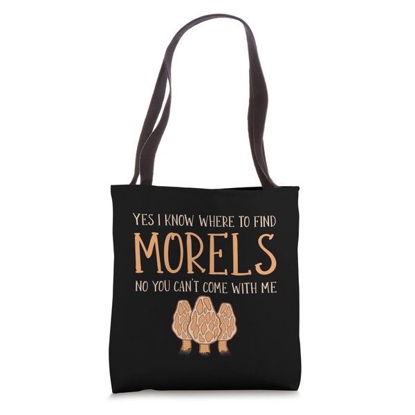 Mushroom Hunting Morel Mushroom Tote Bag