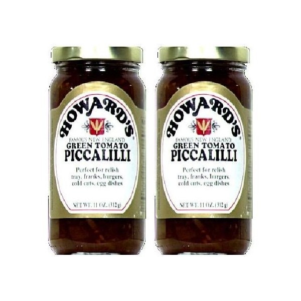 2 Pack - Howard's Piccalilli Green Tomato - 11 Ounces Per Jar