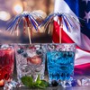 100pcs 4th of July Cocktail Picks Red White Blue Firework