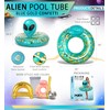 POZA Inflatable Alien Pool Float Tube - Heavy Duty Vinyl