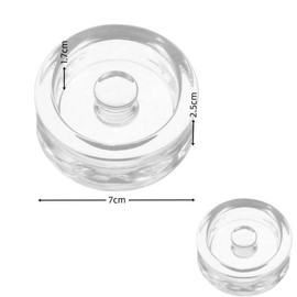 Naisfei Glass Fermentation Weights with Easy Grip Handle,2 Pack Fermented Glass Jar Kimchi Heavy Stone Pickling Jars Weights Mason Jars Fermenting Lids