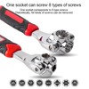 YWHWLX Universal Wrench 48 in 1 Socket, 360 Degree Adjustable