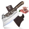 ROCOCO 2lb Dragon Butcher Knife Heavey Duty Cleaver Knife for