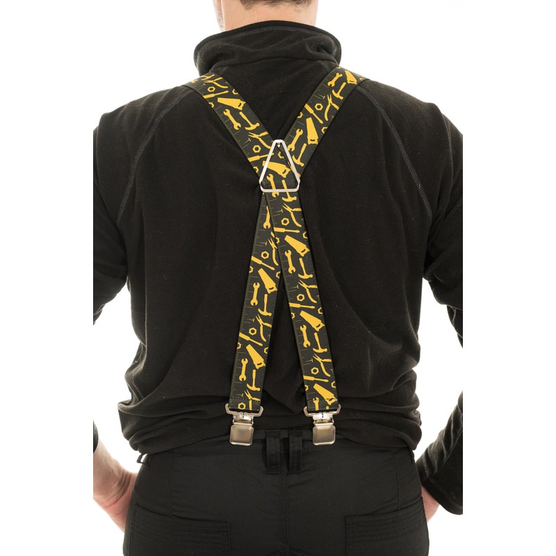 Heavy Duty Work & DIY Braces/Suspenders with Tools Design, 4cm.