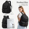 Cypak Black Backpack for School Teens Boys Girls, Large Capacity