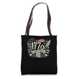 1777 Declaration of Independence American Flag Veterans Tote Bag