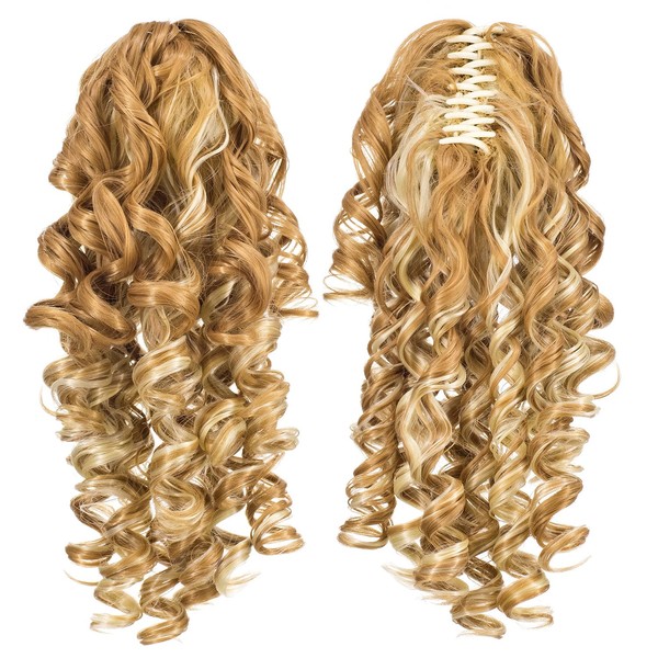 (Blonde Mixed-27H613 ) - SWACC 30cm Short Screw Curls Claw