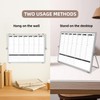 KODAPAGE Planning Boards,White Board Dry Erase Calendar with Stand,Double-Sided Weekly