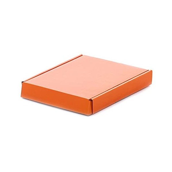 Corrugated Tuck Top Box - Orange - 8" x 8" x 8" - Case of 10