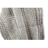 Boutique Collection Shimmery Metallic Mocha Beige Cable Knit Chunky Infinity