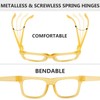 Gr8Sight Reading Glasses Oversized Metalless Screwless Spring Hinges 6 Pack
