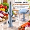 900ml Manual Food Chopper for Meal Prep – Stainless Steel