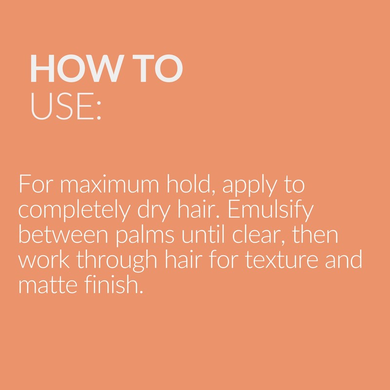 MUK. Haircare Dry Ultra Matte Styling Paste, Strong Hold Paste