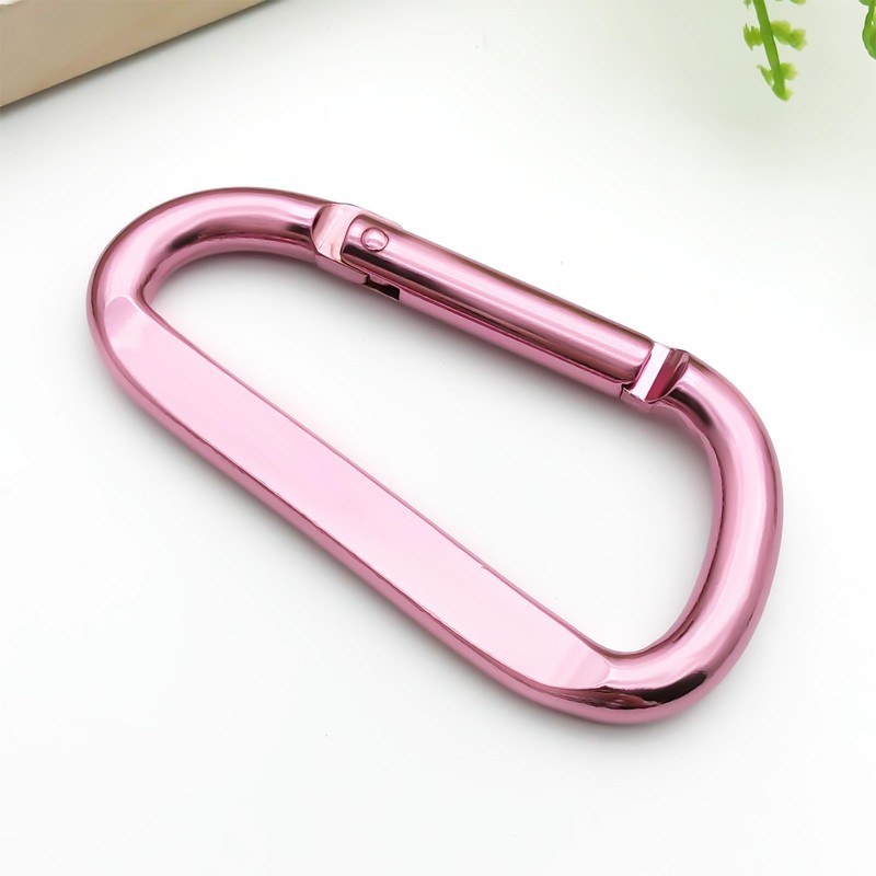 MOTOFITOOL 3 Pack Cute Carabiner Clip, 3 Inch Aluminum Alloy