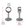 Antrader 4-Pack Stainless Steel 1.26 Inch Dia Wardrobe Closet Rod