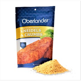 Oberlander Kneidels & Krumbs | Gluten Free Bread Crumbs For Chicken, Pancakes, Matzah Balls | Contains No Gluten, Soy, Dairy, Lactose, or Trans Fat | Certified Kosher For Passover | 5 Ounces