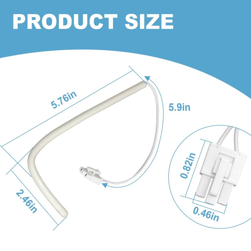 W10511923 Ice Maker Bin Temperature Sensor Compatible with Whirlpool KitchenAid