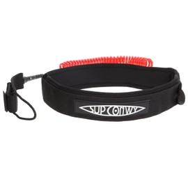 SUP Conwy Waist Belt With 10’ Coiled Leash Quick Release Safety Velcro For Surfboard Paddleboard One Movement Maximum Protection