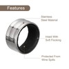 uxcell 4Ps Wine Bottle Collars, Stainless Steel Wine Drip Rings