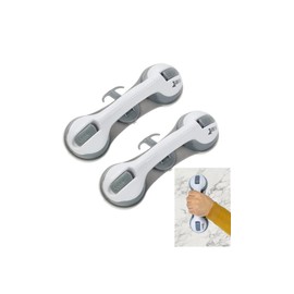 Jokline Elderly Shower Handle with 3 Suction Cups for Safety in Shower and Bath Disabled Bathroom Grab Bar – Maximum Adherence and Easy Installation