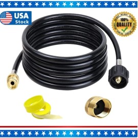For Weber 6FT QCC Propane Adapter Hose LP Tank 1lb to 20lb Converter for Weber Q Gas Grill