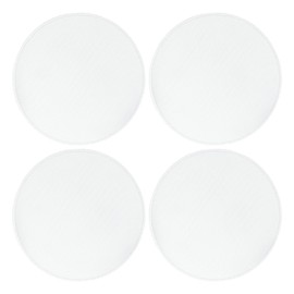 ACROPIX Universal 7 Inch Speaker Grills Mesh for Audio Subwoofer 183x193x11mm Grille without Frame White - Pack of 4